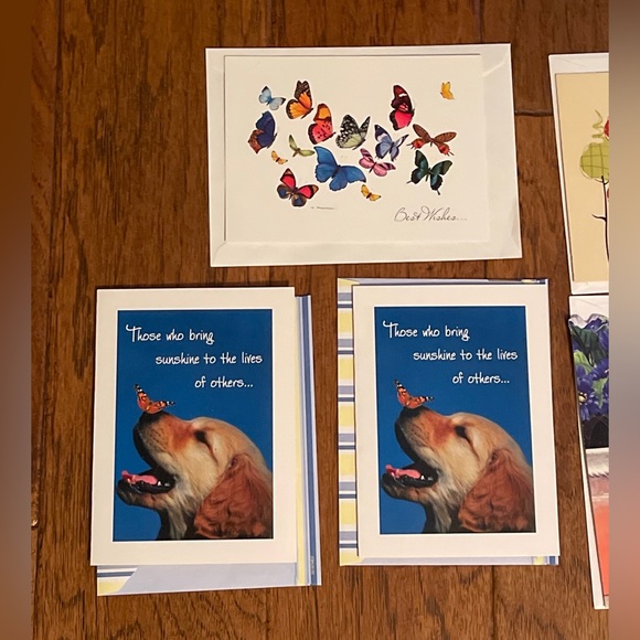 Thinking of You Cards Lot of 9 NATURE, BIRDS, DOGS greeting NOS - Picture 2 of 16